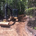 C.D Blue Forestry - Deere 50D with tilt bucket and thumb